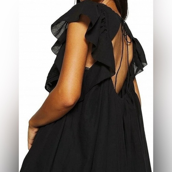 Free People, Hailey Mini Dress, Medium in Black - Picture 3 of 11